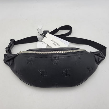 【中古品】【メンズ/レディース】 Calvin klein Jeans カルバンクラインジーンズ HH4106-UB1-OS モノグラムソフトウエストバッグ カバン 鞄 188-260516-as-42-izu サイズ：OS カラー：ブラック 万代Net店