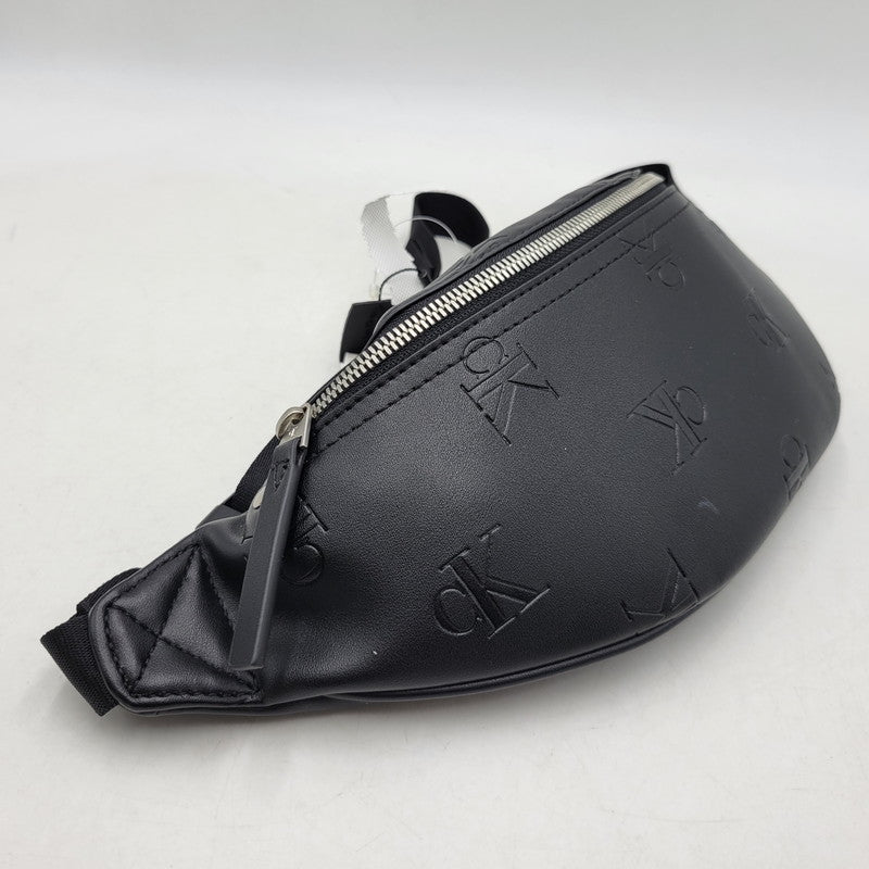 【中古品】【メンズ/レディース】 Calvin klein Jeans カルバンクラインジーンズ HH4106-UB1-OS モノグラムソフトウエストバッグ カバン 鞄 188-260516-as-42-izu サイズ：OS カラー：ブラック 万代Net店