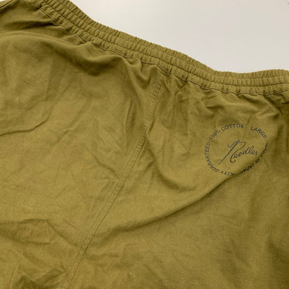 【中古品】【メンズ】 NEEDLES ニードルス LQ209PT 22AW COTTON PANTS コットン パンツ ボトムス ズボン 151-260517-cs-08-izu サイズ：L カラー：カーキ 万代Net店