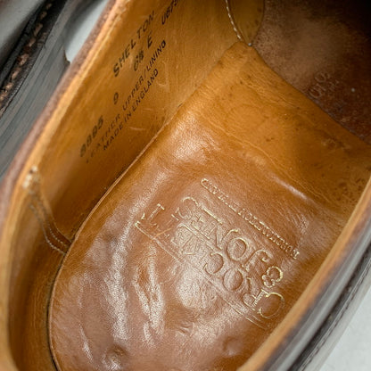 【中古品】【メンズ/レディース】 CROCKETT＆JONES クロケットアンドジョーンズ 8895 イングランド製 Uチップ DRESS SHOES ドレス シューズ 靴 164-260506-cs-02-izu サイズ：6 1/2 カラー：ブラウン 万代Net店