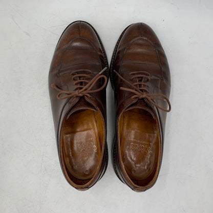 【中古品】【メンズ/レディース】 CROCKETT＆JONES クロケットアンドジョーンズ 8895 イングランド製 Uチップ DRESS SHOES ドレス シューズ 靴 164-260506-cs-02-izu サイズ：6 1/2 カラー：ブラウン 万代Net店