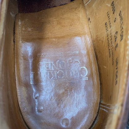 【中古品】【メンズ/レディース】 CROCKETT＆JONES クロケットアンドジョーンズ 8895 イングランド製 Uチップ DRESS SHOES ドレス シューズ 靴 164-260506-cs-02-izu サイズ：6 1/2 カラー：ブラウン 万代Net店