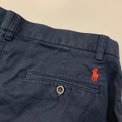 【中古品】【メンズ】 POLO BY RALPH LAUREN ポロバイラルフローレン スリランカ製 RED PONY CHINO HALF PANTS レッド ポニー チノ ハーフ パンツ ボトムス ズボン 157-260517-cs-09-izu サイズ：32 カラー：ネイビー 万代Net店