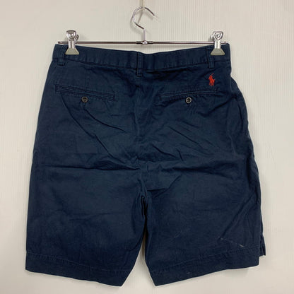 【中古品】【メンズ】 POLO BY RALPH LAUREN ポロバイラルフローレン スリランカ製 RED PONY CHINO HALF PANTS レッド ポニー チノ ハーフ パンツ ボトムス ズボン 157-260517-cs-09-izu サイズ：32 カラー：ネイビー 万代Net店