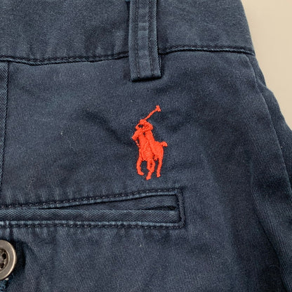 【中古品】【メンズ】 POLO BY RALPH LAUREN ポロバイラルフローレン スリランカ製 RED PONY CHINO HALF PANTS レッド ポニー チノ ハーフ パンツ ボトムス ズボン 157-260517-cs-09-izu サイズ：32 カラー：ネイビー 万代Net店
