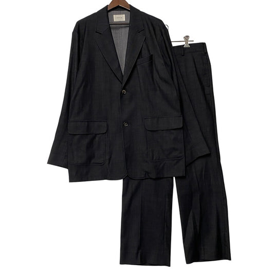 【中古品】【メンズ】 PORT BY ARK ポートバイアーク WOOL DENIM CHAMBRAY 2B JACKET & PANTS SET-UP PO13-J001 PO13-P001 ジャケット パンツ セットアップ 140-260506-as-32-izu サイズ：2 カラー：ネイビー 万代Net店