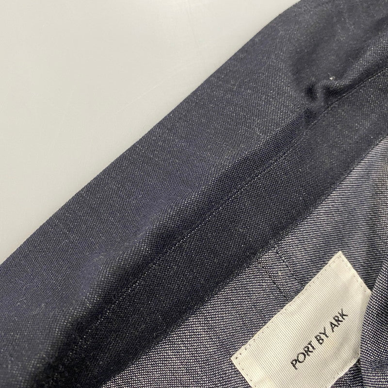 【中古品】【メンズ】 PORT BY ARK ポートバイアーク WOOL DENIM CHAMBRAY 2B JACKET & PANTS SET-UP PO13-J001 PO13-P001 ジャケット パンツ セットアップ 140-260506-as-32-izu サイズ：2 カラー：ネイビー 万代Net店