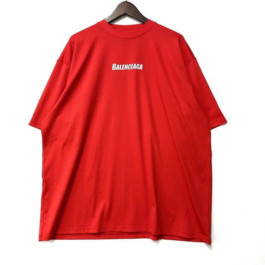 【中古品】【メンズ】 BALENCIAGA バレンシアガ SWIMWEAR TECHNICAL MESH SWIM T-SHIRT 857027 テクニカル メッシュ スイムTシャツ 半袖 トップス 141-260506-as-20-izu サイズ：L カラー：レッド 万代Net店