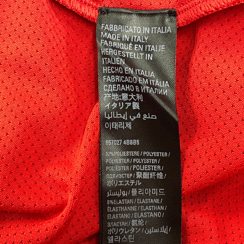 【中古品】【メンズ】 BALENCIAGA バレンシアガ SWIMWEAR TECHNICAL MESH SWIM T-SHIRT 857027 テクニカル メッシュ スイムTシャツ 半袖 トップス 141-260506-as-20-izu サイズ：L カラー：レッド 万代Net店