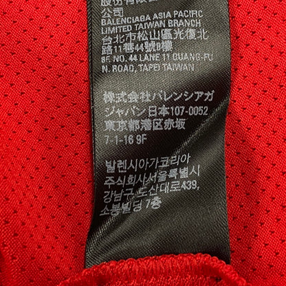 【中古品】【メンズ】 BALENCIAGA バレンシアガ SWIMWEAR TECHNICAL MESH SWIM T-SHIRT 857027 テクニカル メッシュ スイムTシャツ 半袖 トップス 141-260506-as-20-izu サイズ：L カラー：レッド 万代Net店