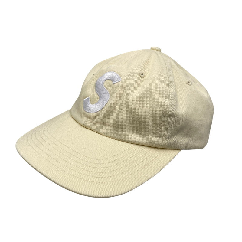 【中古品】【メンズ/レディース】 Supreme シュプリーム S LOGO 6-PANEL CAP Sロゴ 6パネル キャップ 帽子 185-260506-as-13-izu サイズ：ONE SIZE カラー：クリーム系 万代Net店