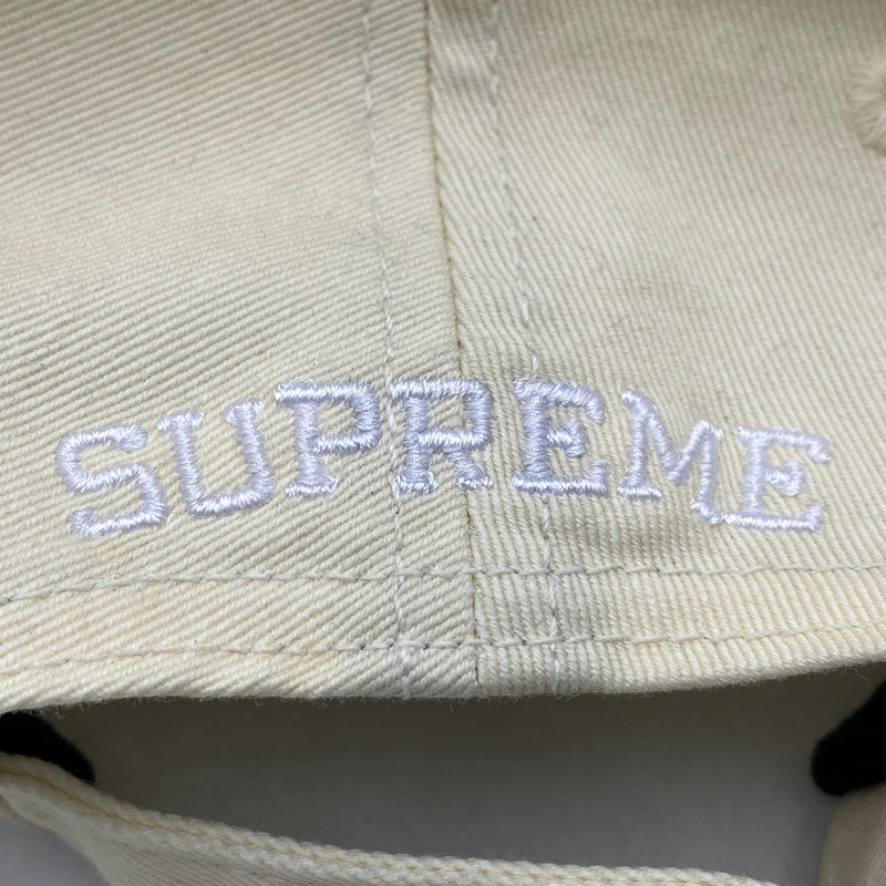 【中古品】【メンズ/レディース】 Supreme シュプリーム S LOGO 6-PANEL CAP Sロゴ 6パネル キャップ 帽子 185-260506-as-13-izu サイズ：ONE SIZE カラー：クリーム系 万代Net店