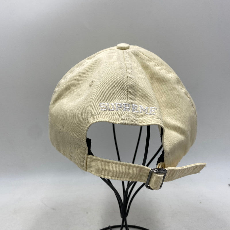 【中古品】【メンズ/レディース】 Supreme シュプリーム S LOGO 6-PANEL CAP Sロゴ 6パネル キャップ 帽子 185-260506-as-13-izu サイズ：ONE SIZE カラー：クリーム系 万代Net店