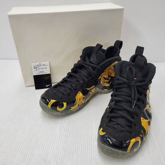 【中古品】【メンズ】 NIKE ナイキ × SUPREME シュプリーム AIR FOAMPOSITE 1 SUPREME SP 652792-001 エアフォームポジットワン スニーカー シューズ 靴 160-260506-as-12-izu サイズ：28cm カラー：BLACK/BLACK-METALLIC GOLD 万代Net店