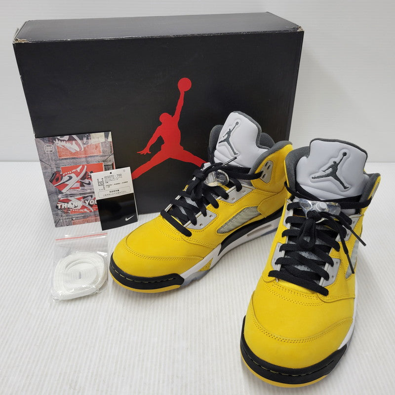 【中古品】【メンズ】 NIKE ナイキ AIR JORDAN 5 RETRO IO3372-700 エア ジョーダン 5 レトロ スニーカー シューズ 靴 160-260506-as-08-izu サイズ：28.5cm カラー：VARSITY MAIZE/BLACK-WOLF GREY-ANTHRACITE 万代Net店