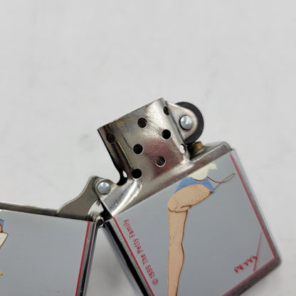 【中古品】【メンズ/レディース】 ZIPPO ジッポ THE PETTY GIRL OIL LIGHTER ペティガール オイルライター 喫煙具 206-260516-as-40-izu カラー：シルバー 万代Net店