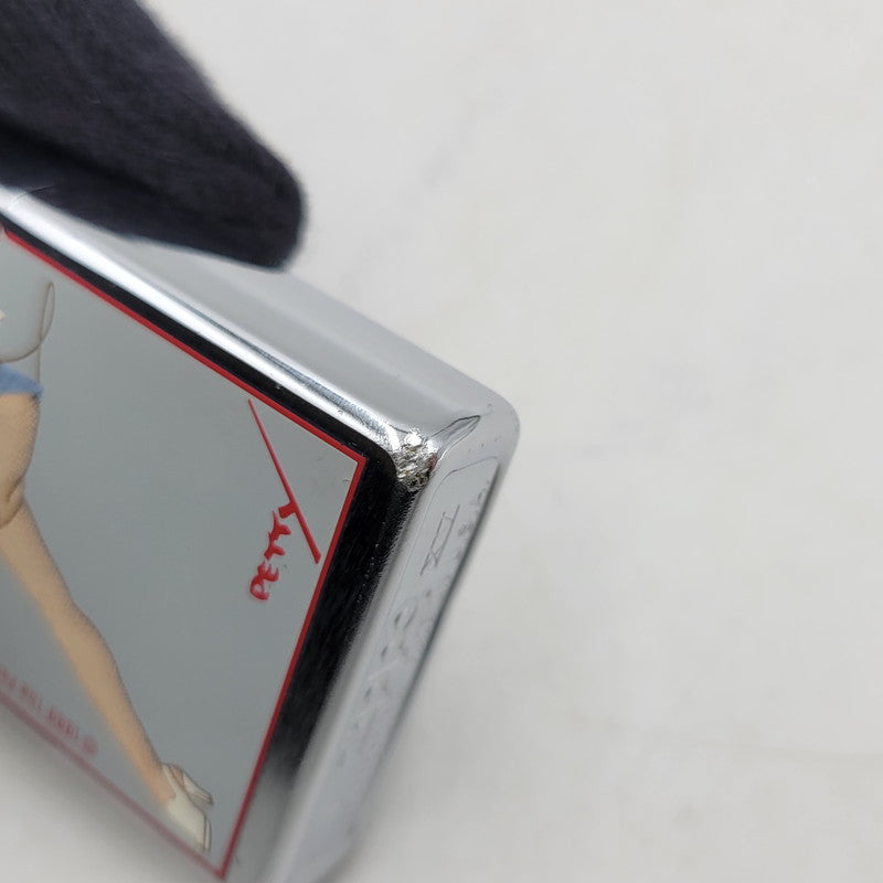 【中古品】【メンズ/レディース】 ZIPPO ジッポ THE PETTY GIRL OIL LIGHTER ペティガール オイルライター 喫煙具 206-260516-as-40-izu カラー：シルバー 万代Net店