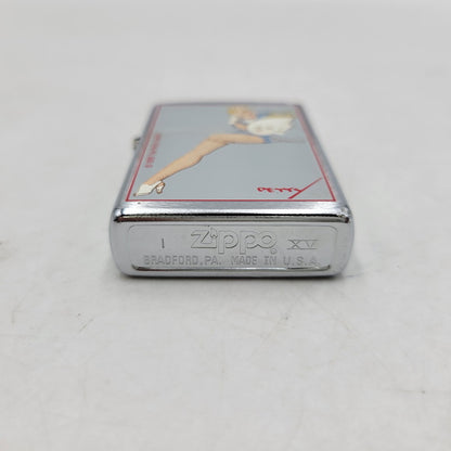 【中古品】【メンズ/レディース】 ZIPPO ジッポ THE PETTY GIRL OIL LIGHTER ペティガール オイルライター 喫煙具 206-260516-as-40-izu カラー：シルバー 万代Net店