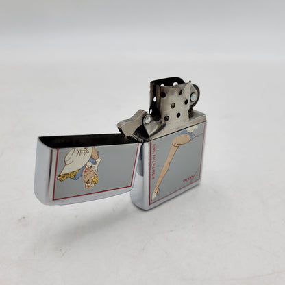 【中古品】【メンズ/レディース】 ZIPPO ジッポ THE PETTY GIRL OIL LIGHTER ペティガール オイルライター 喫煙具 206-260516-as-40-izu カラー：シルバー 万代Net店