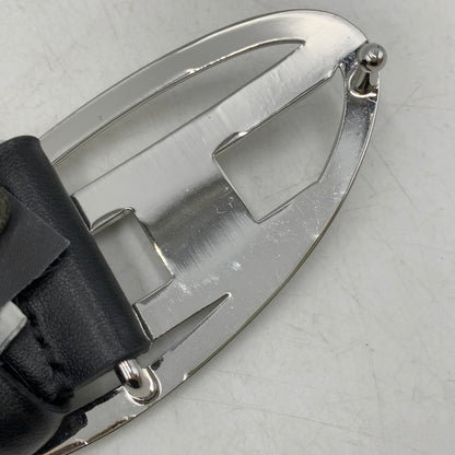 【中古品】【メンズ】 DIESEL X10133 COW LEATHER BELT カウ レザー ベルト 小物 205-260506-cs-07-izu サイズ：90/36 カラー：ブラック 万代Net店