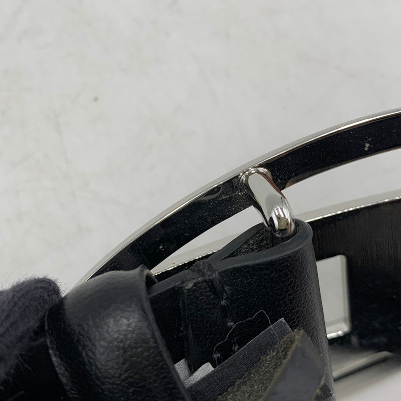 【中古品】【メンズ】 DIESEL X10133 COW LEATHER BELT カウ レザー ベルト 小物 205-260506-cs-07-izu サイズ：90/36 カラー：ブラック 万代Net店