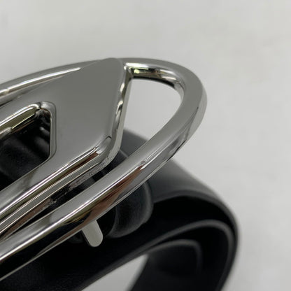 【中古品】【メンズ】 DIESEL X10133 COW LEATHER BELT カウ レザー ベルト 小物 205-260506-cs-07-izu サイズ：90/36 カラー：ブラック 万代Net店