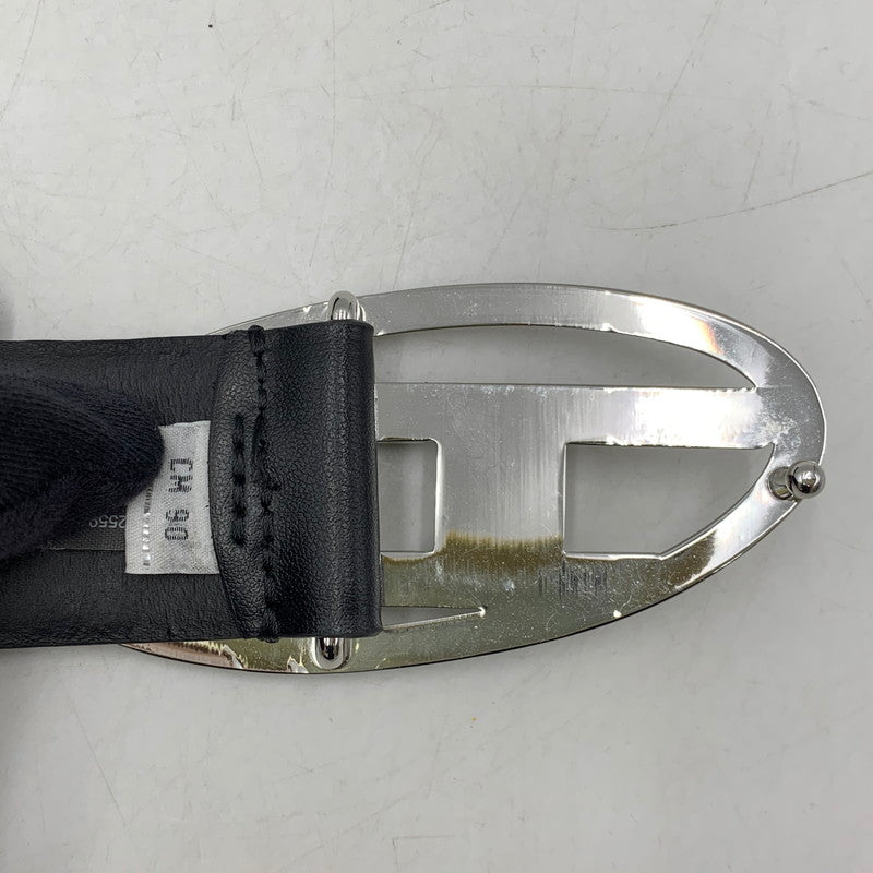 【中古品】【メンズ】 DIESEL X10133 COW LEATHER BELT カウ レザー ベルト 小物 205-260506-cs-07-izu サイズ：90/36 カラー：ブラック 万代Net店