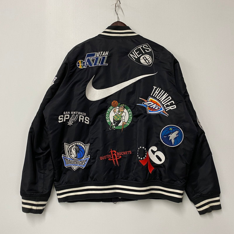 【中古品】【メンズ】 SUPREME×NIKE シュプリーム×ナイキ AO3631-010 NBA TEAMS WARM-UP JACKET エヌビーエー チーム ウォームアップ ジャケット アウター 149-260507-cs-09-izu サイズ：L カラー：ブラック 万代Net店