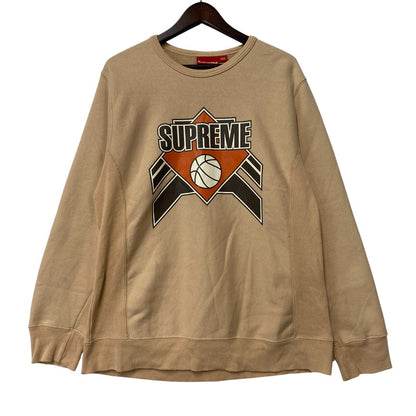 【中古品】【メンズ】 OLD SUPREME オールド シュプリーム 04AW BASKETBALL CREWNECK SWEAT バスケットボール クルーネック スウェット トップス 長袖 149-260507-cs-07-izu サイズ：L カラー：ベージュ 万代Net店