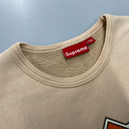 【中古品】【メンズ】 OLD SUPREME オールド シュプリーム 04AW BASKETBALL CREWNECK SWEAT バスケットボール クルーネック スウェット トップス 長袖 149-260507-cs-07-izu サイズ：L カラー：ベージュ 万代Net店