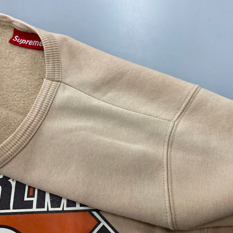 【中古品】【メンズ】 OLD SUPREME オールド シュプリーム 04AW BASKETBALL CREWNECK SWEAT バスケットボール クルーネック スウェット トップス 長袖 149-260507-cs-07-izu サイズ：L カラー：ベージュ 万代Net店