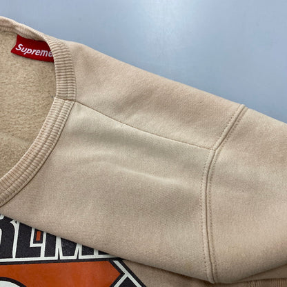 【中古品】【メンズ】 OLD SUPREME オールド シュプリーム 04AW BASKETBALL CREWNECK SWEAT バスケットボール クルーネック スウェット トップス 長袖 149-260507-cs-07-izu サイズ：L カラー：ベージュ 万代Net店