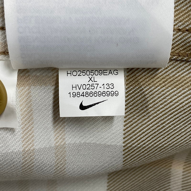 【中古品】【メンズ】 NIKE SB ナイキエスビー HV0257-133 FLNNL BTN UP KOS LS TOP フランネル ボタン アップ コストン ロングスリーブ トップ トップス 長袖 142-260506-cs-12-izu サイズ：XL カラー：ベージュ系 万代Net店