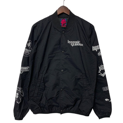 【中古品】【メンズ】 HYSTERIC GLAMOUR ヒステリックグラマー 02182AB01 ARM LOGO PERTEX JACKET アーム ロゴ パーテックス ジャケット アウター 140-260517-kh-07-izu サイズ：S カラー：ブラック 万代Net店