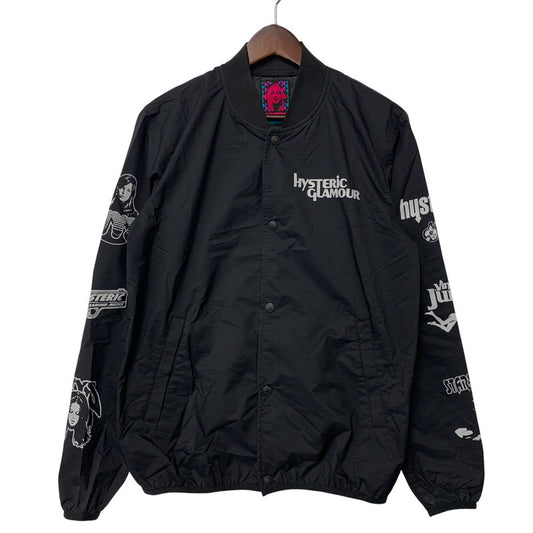 【中古品】【メンズ】 HYSTERIC GLAMOUR ヒステリックグラマー 02182AB01 ARM LOGO PERTEX JACKET アーム ロゴ パーテックス ジャケット アウター 140-260517-kh-07-izu サイズ：S カラー：ブラック 万代Net店