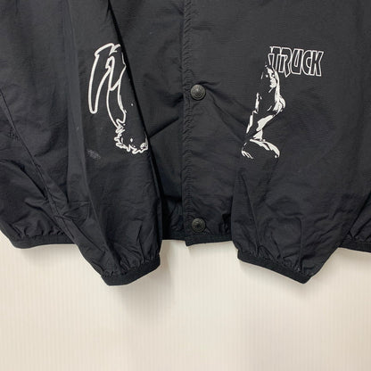 【中古品】【メンズ】 HYSTERIC GLAMOUR ヒステリックグラマー 02182AB01 ARM LOGO PERTEX JACKET アーム ロゴ パーテックス ジャケット アウター 140-260517-kh-07-izu サイズ：S カラー：ブラック 万代Net店