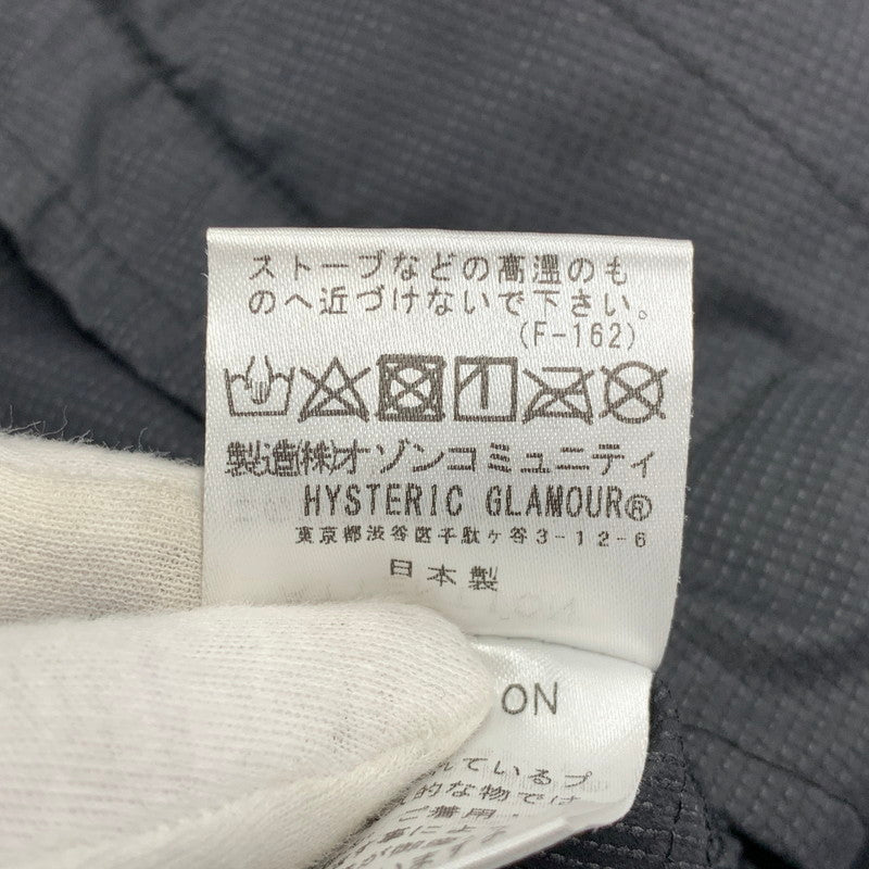 【中古品】【メンズ】 HYSTERIC GLAMOUR ヒステリックグラマー 02182AB01 ARM LOGO PERTEX JACKET アーム ロゴ パーテックス ジャケット アウター 140-260517-kh-07-izu サイズ：S カラー：ブラック 万代Net店