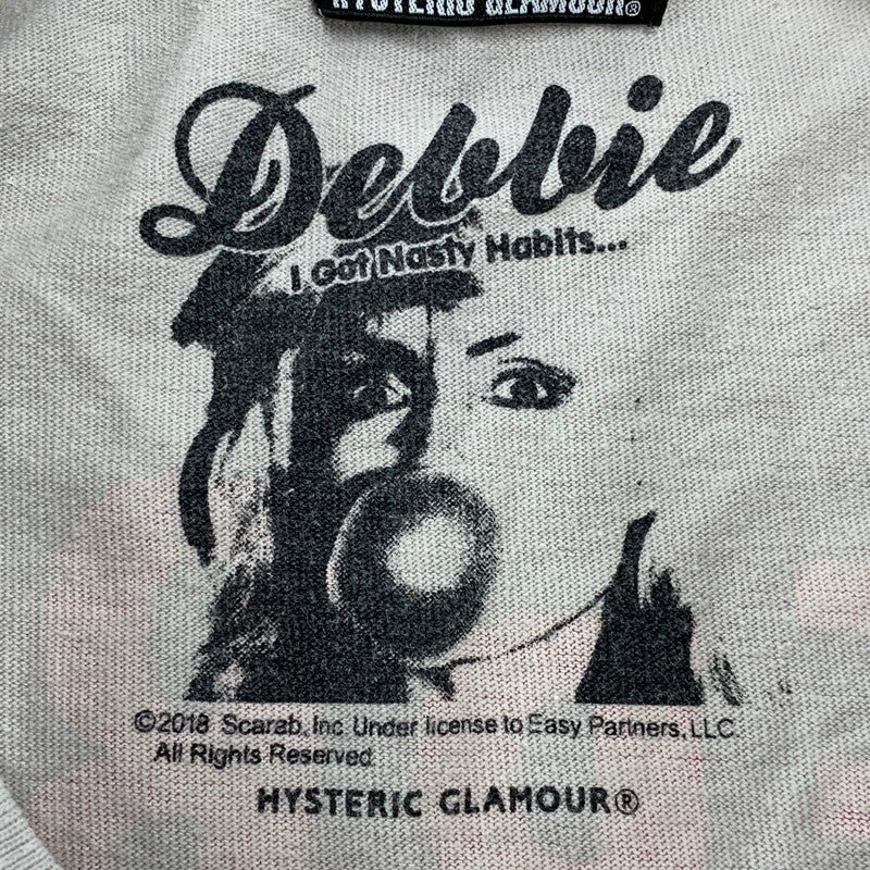 【中古品】【メンズ】 HYSTERIC GLAMOUR ヒステリックグラマー 02182CT12 DEBBIE HARRY PT SS TEE デビーハリー ショートスリーブ Tシャツ トップス 140-260517-kh-02-izu サイズ：S カラー：グレー 万代Net店