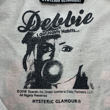 【中古品】【メンズ】 HYSTERIC GLAMOUR ヒステリックグラマー 02182CT12 DEBBIE HARRY PT SS TEE デビーハリー ショートスリーブ Tシャツ トップス 140-260517-kh-02-izu サイズ：S カラー：グレー 万代Net店