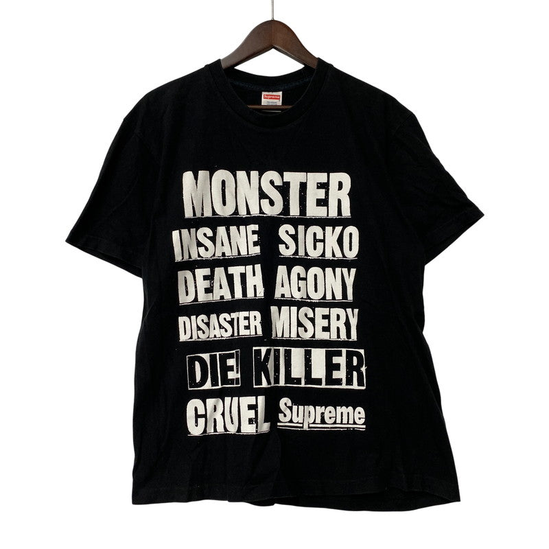 【中古品】【メンズ】 SUPREME シュプリーム 21FW MONSTER TEE モンスター Tシャツ トップス 半袖 149-260507-cs-02-izu サイズ：M カラー：ブラック 万代Net店