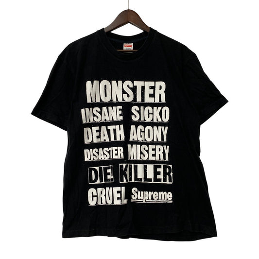 【中古品】【メンズ】 SUPREME シュプリーム 21FW MONSTER TEE モンスター Tシャツ トップス 半袖 149-260507-cs-02-izu サイズ：M カラー：ブラック 万代Net店
