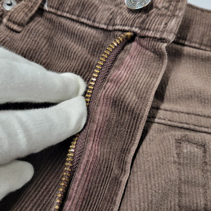 【中古品】【メンズ】 LEVI'S リーバイス CORDUROY BOOT CUT PANTS 517-15 コーデュロイ ブーツカットパンツ 刻印J38 白タブ 日本製 157-260513-as-04-izu サイズ：33×34 カラー：ブラウン 万代Net店