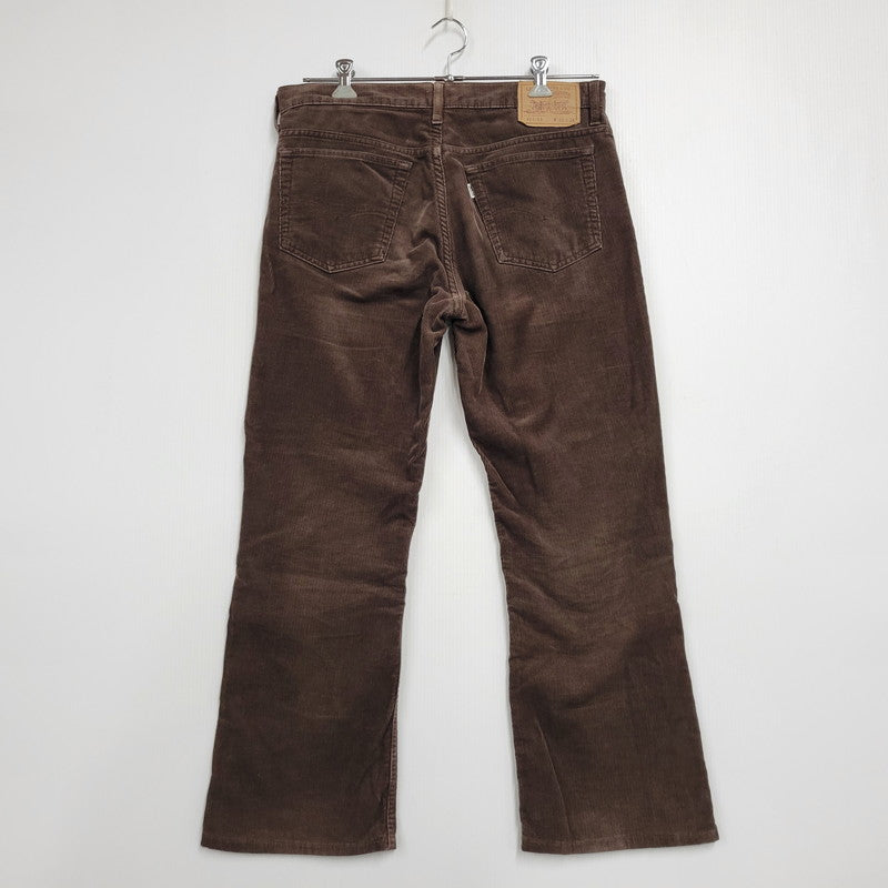 【中古品】【メンズ】 LEVI'S リーバイス CORDUROY BOOT CUT PANTS 517-15 コーデュロイ ブーツカットパンツ 刻印J38 白タブ 日本製 157-260513-as-04-izu サイズ：33×34 カラー：ブラウン 万代Net店