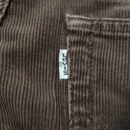 【中古品】【メンズ】 LEVI'S リーバイス CORDUROY BOOT CUT PANTS 517-15 コーデュロイ ブーツカットパンツ 刻印J38 白タブ 日本製 157-260513-as-04-izu サイズ：33×34 カラー：ブラウン 万代Net店