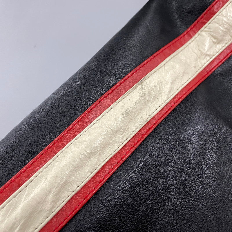 【中古品】【メンズ】 ALL STAR CAFE OFFICIAL オールスターカフェオフィシャル USA製 90S LEATHER VARSITY JACKET レザー バーシティ ジャケット アウター 146-260506-cs-18-izu サイズ：XL カラー：レッド×ブラック 万代Net店