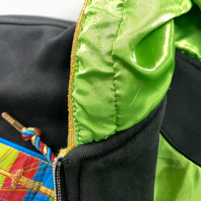 【中古品】【メンズ】 COOGI クージー 刺繍 SWORD FULL ZIP HOODIE ソード フル ジップ フーディー トップス 長袖 146-260518-cs-14-izu サイズ：4XL カラー：ブラック 万代Net店