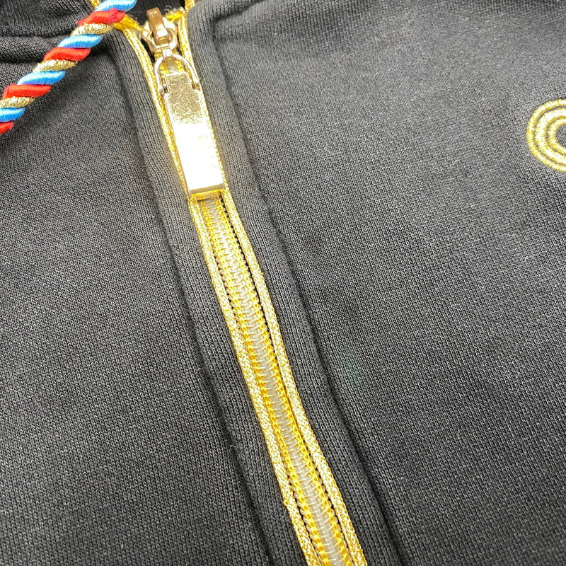 【中古品】【メンズ】 COOGI クージー 刺繍 SWORD FULL ZIP HOODIE ソード フル ジップ フーディー トップス 長袖 146-260518-cs-14-izu サイズ：4XL カラー：ブラック 万代Net店