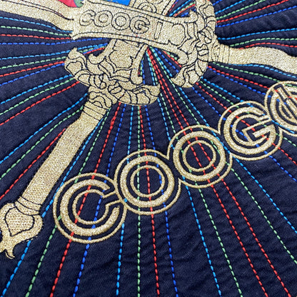 【中古品】【メンズ】 COOGI クージー 刺繍 SWORD FULL ZIP HOODIE ソード フル ジップ フーディー トップス 長袖 146-260518-cs-14-izu サイズ：4XL カラー：ブラック 万代Net店