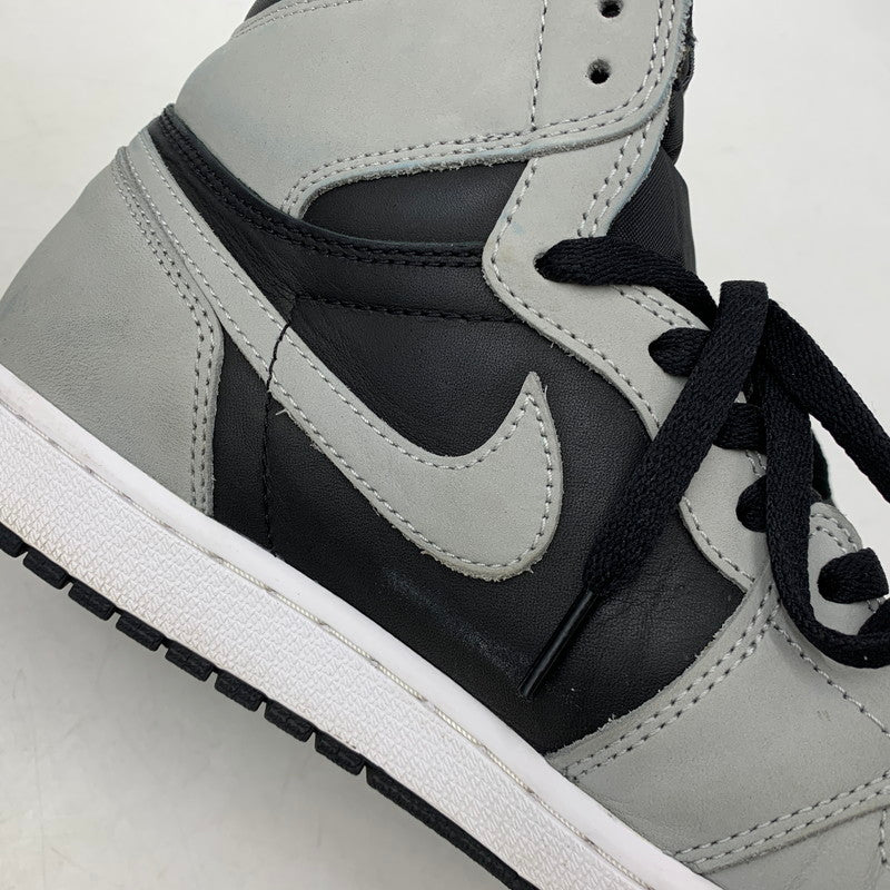 【中古品】【メンズ】 NIKE ナイキ AIR JORDAN 1 RETRO HIGH OG 55508-035 エア ジョーダン 1 レトロ ハイ OG スニーカー シューズ 靴 160-260506-as-01-izu サイズ：28.5cm カラー：BLACK/LIGHT SMOKE GREY-WHITE 万代Net店