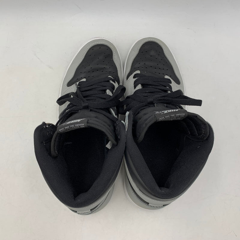 【中古品】【メンズ】 NIKE ナイキ AIR JORDAN 1 RETRO HIGH OG 55508-035 エア ジョーダン 1 レトロ ハイ OG スニーカー シューズ 靴 160-260506-as-01-izu サイズ：28.5cm カラー：BLACK/LIGHT SMOKE GREY-WHITE 万代Net店